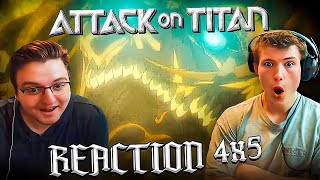 WHAT Attack on Titan 4x5 Declaration of War  Crazy ENDING Reaction [upl. by Ellenehs]