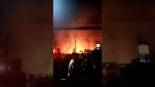 Sunog sa North Caloocan Tapat ng Jollibee Malaria  PinakaMalaki ayon sa BFP [upl. by Rexer718]