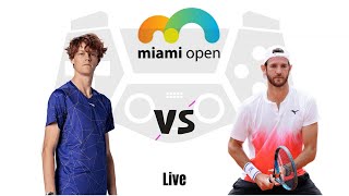 Jannik Sinner vs Andrea Vavassori  Miami Open 2024 Live Match Today [upl. by Reynolds156]