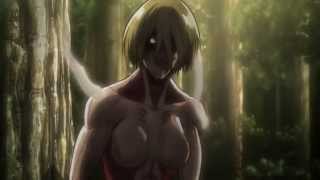 【進撃の巨人】Shingeki no Kyojin HD EPISODE 21  Petra Death amp Eren Titan Transformation vs Female Titan [upl. by Nelon]