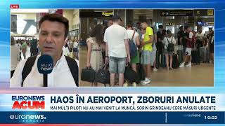 Haos pe Otopeni Curse anulate pentru că mai mulți piloți nu au mai venit la muncă [upl. by Bush597]