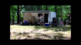 Young State Park Campsite Setup  Boyne City MI [upl. by Vevay448]