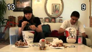 KFC 20 Piece Bucket Eating Challenge [upl. by Ariana]