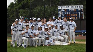 Montclair High School Baseball wins first NJSIAA Sectional in 57 years [upl. by Nedlog]