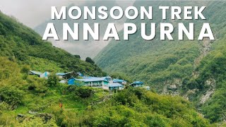 Monsoon Annapurna Base Camp Trek  Day 2 Silent Hike [upl. by Avenej]