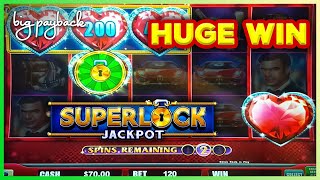 I GOT THE WHEEL Lock It Link SuperLock Jackpot Night Life  HUGE WIN [upl. by Ruthi278]