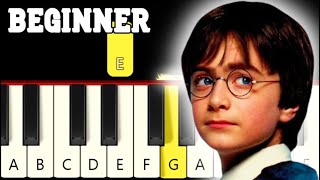 Harry Potter  Hedwigs Theme  Very Easy Piano tutorial [upl. by Akim]