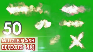 Muzzle Flash Green Screen Best 50 Effects in 4K  SFX  Download [upl. by Ennairek183]