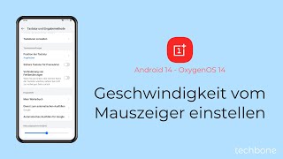 Geschwindigkeit vom Mauszeiger einstellen  OnePlus Android 14  OxygenOS 14 [upl. by Shurlocke]