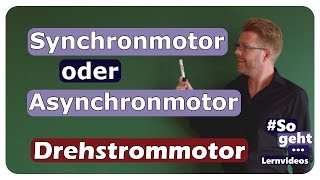 Asynchronmotor oder Synchronmotor  Leistungsschild  einfach und anschaulich erklärt [upl. by Kalmick]