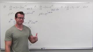 Solving Linear Differential Equations with an Integrating Factor Differential Equations 16 [upl. by Itch]