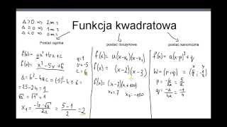 Lekcja 10  Funkcja kwadratowa  kurs maturalny [upl. by Anica]