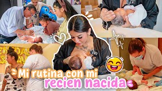 🤱🏻☀️ MI NUEVA RUTINA CON MI RECIÉN NACIDA  sus primeros días de vida  Sofi Muñoz 💗 [upl. by Bonaparte]