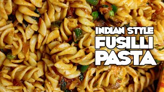 Indian Style Pasta Recipe  Fusilli Pasta  15 Mins to prepare  Veg Pasta [upl. by Asertal462]