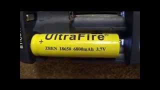 FAKE ULTRAFIRE 18650 LITHIUM BATTERIES  6800mAh [upl. by Poppy]