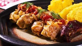 Sarmale  Romanian Cabbage Rolls Recipe [upl. by Herv]