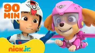 PAW Patrol Skye Is Ready To Fly 2 w Ryder  90 Minute Compilation  Nick Jr [upl. by Anailil]