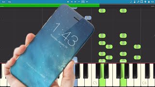 iPhone X Ringtones  Piano Tutorial  How to play Apple Marimba Ringtones on piano [upl. by Iviv]