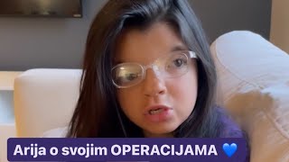 Arija priča o svojim OPERACIJAMA 💙 hrabrost deca operacija ARIJAIALINA [upl. by Arri]