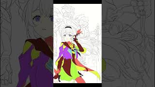 Firefly  Honkai Star Rail  Drawing process fireflyhonkaistarrail fireflyhsr drawing [upl. by Roderick]