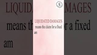 Meaning of the term Liquidated Damages  Adv Melisa Rodrigues [upl. by Ari]