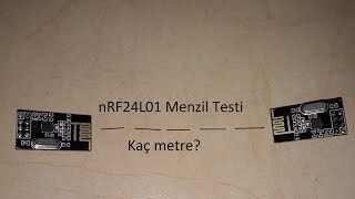 nRF24L01 Menzil Testi Range Test [upl. by Laved]