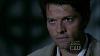 Supernatural 4x01  06 Castiel The Angel HD [upl. by Ahsimik]