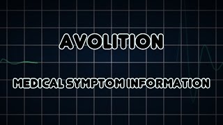 Avolition Medical Symptom [upl. by Carvey]