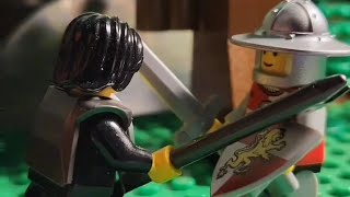 Lion Knights Encounter Dragon Knights  Lego Knight Stop Motion [upl. by Duahsar68]