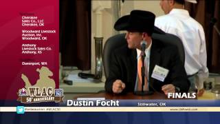 Dustin Focht  2013 World Livestock Auctioneer Champion [upl. by Torbert606]