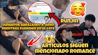 JIKOOKJUNGKOOK APOYADO EN JIMIN😱RUNJIN😳ROMANCE 💕jikook [upl. by Eirot]