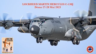 SUPER HERCULES C 130J quotLE TEMPS DES HÉLICES 2023quot CERNY LA FERTE ALAIS [upl. by Atinet]