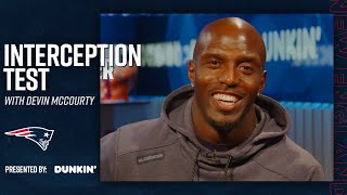 Devin McCourty Takes the Interception Test  Patriots 1on1 [upl. by Stoneham]