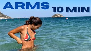 Toning arm workout  10 mins Oceane Andrea no music just beeps [upl. by Annairt]