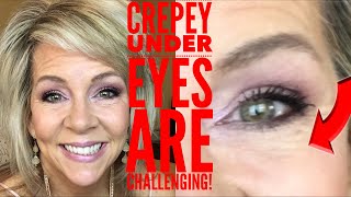 Over 50  My New Under Eye Crepey Eye Fix [upl. by Rodama]