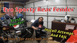 92 Evo Sporty Rear Fender Problems [upl. by Singband]