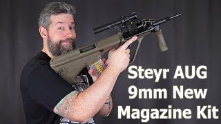 The New Steyr AUG 9mm Full Size Magazine Kit [upl. by Kcirdled80]