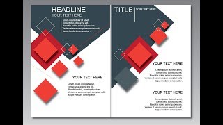 Illustrator CC Tutorial  Brochure Design  2017 Create Simple Half Fold Brochure Design [upl. by Harleigh]