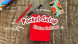 Filofax Saffiano Pocket Planner Setup [upl. by Eagle]