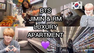 🇰🇷I visited BTS Jimin and RM neighborhood 💜  Seoul Vlog [upl. by Haines]