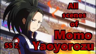 All Scenes of Momo Yaoyorozu in Season 2 BNHA [upl. by Rinaldo]