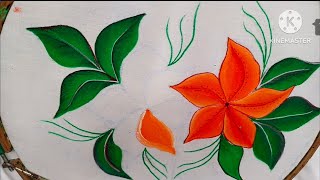 Fabric painting techniques  painting on cloth painting fabric art diy viral [upl. by Merissa294]