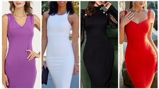 classy bodycon dress  Bodycon dress outfit ideas for working womens with full sleeves [upl. by Collete]