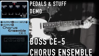 Chorus comparison BOSS CH1 vs BOSS CE5 into a Marshall 1987x [upl. by Sibell]