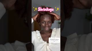 Shrinkage on 4c hair Hairstyles shrinkage hairgrowth [upl. by Tolley]