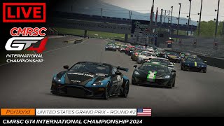 Live l Round 2 l United States Grand Prix l CMRSC GT4 International Championship 2024 [upl. by Redna218]