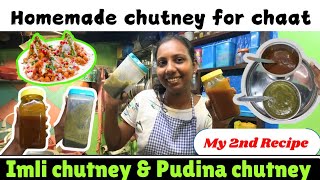 Chutneys For ChaatDate amp Tamarind Chutney Mint amp Coriander Chutney imlichutney konkanivideos [upl. by Groot]