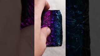 Modern FAUX Dichroic GLASS Pendants with NAIL ART FOILS metal components amp UV Resin clayjewelry [upl. by Defant]