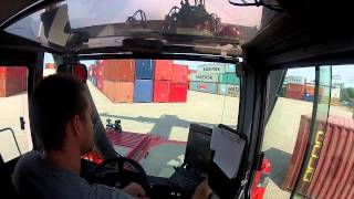 Reachstacker container handling [upl. by Atrim]