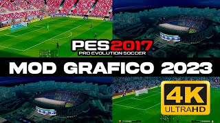 CON ESTE MOD DE GRAFICOS TU PES 2017 SE VERA HERMOSO Y DE MUCHA CALIDAD😍 [upl. by Ridglee203]